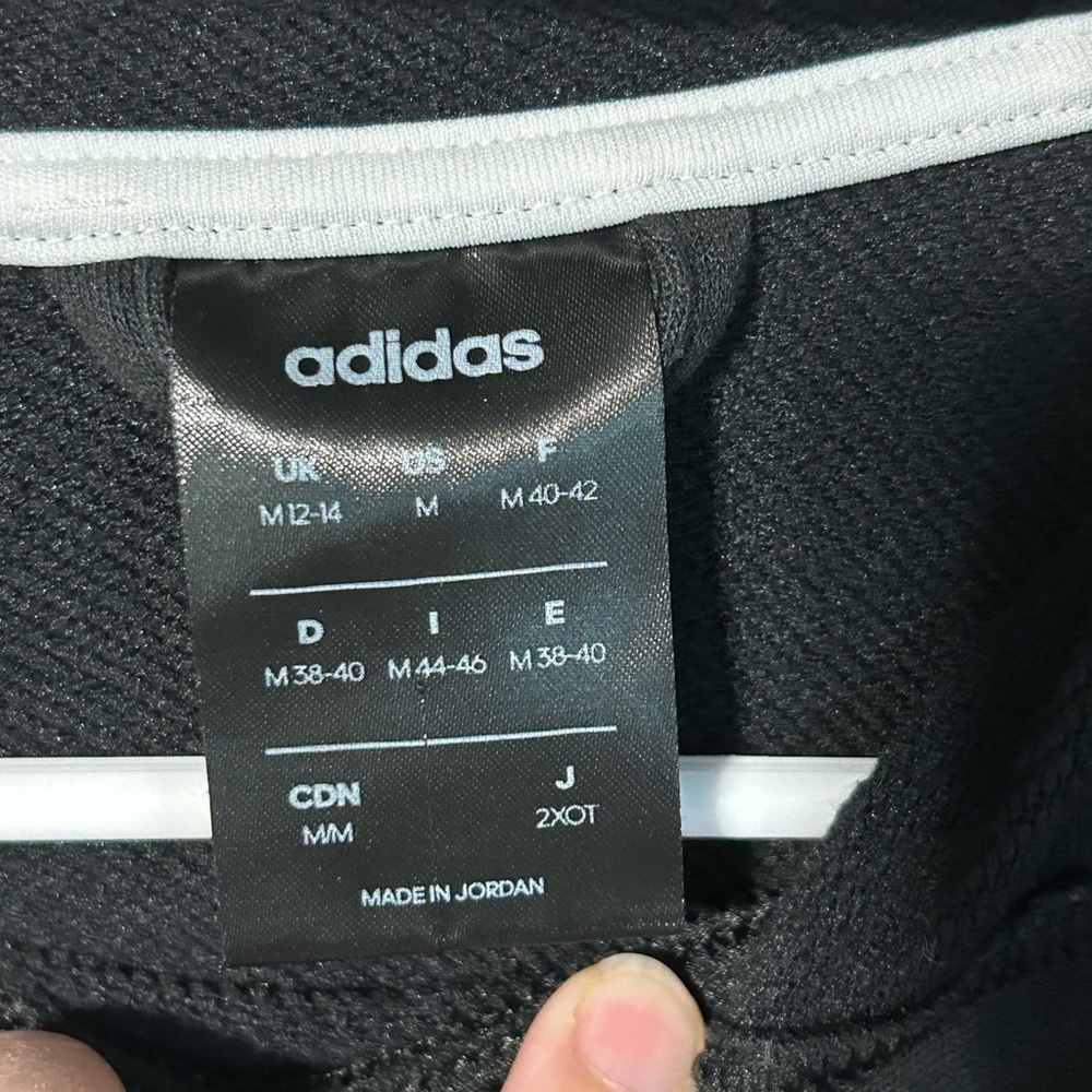 Adidas Mens Climalite Hoodie Size M Black Sweatshirt Logo Casual Comfort - Picture 4 of 6